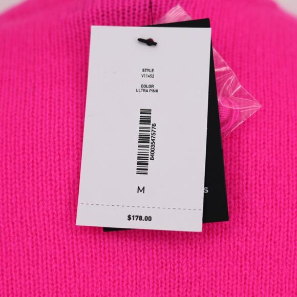 C by Bloomingdale's Women Ultra Pink Cashmere Crewneck Cardigan Sweater Size M - Picture 5 of 6